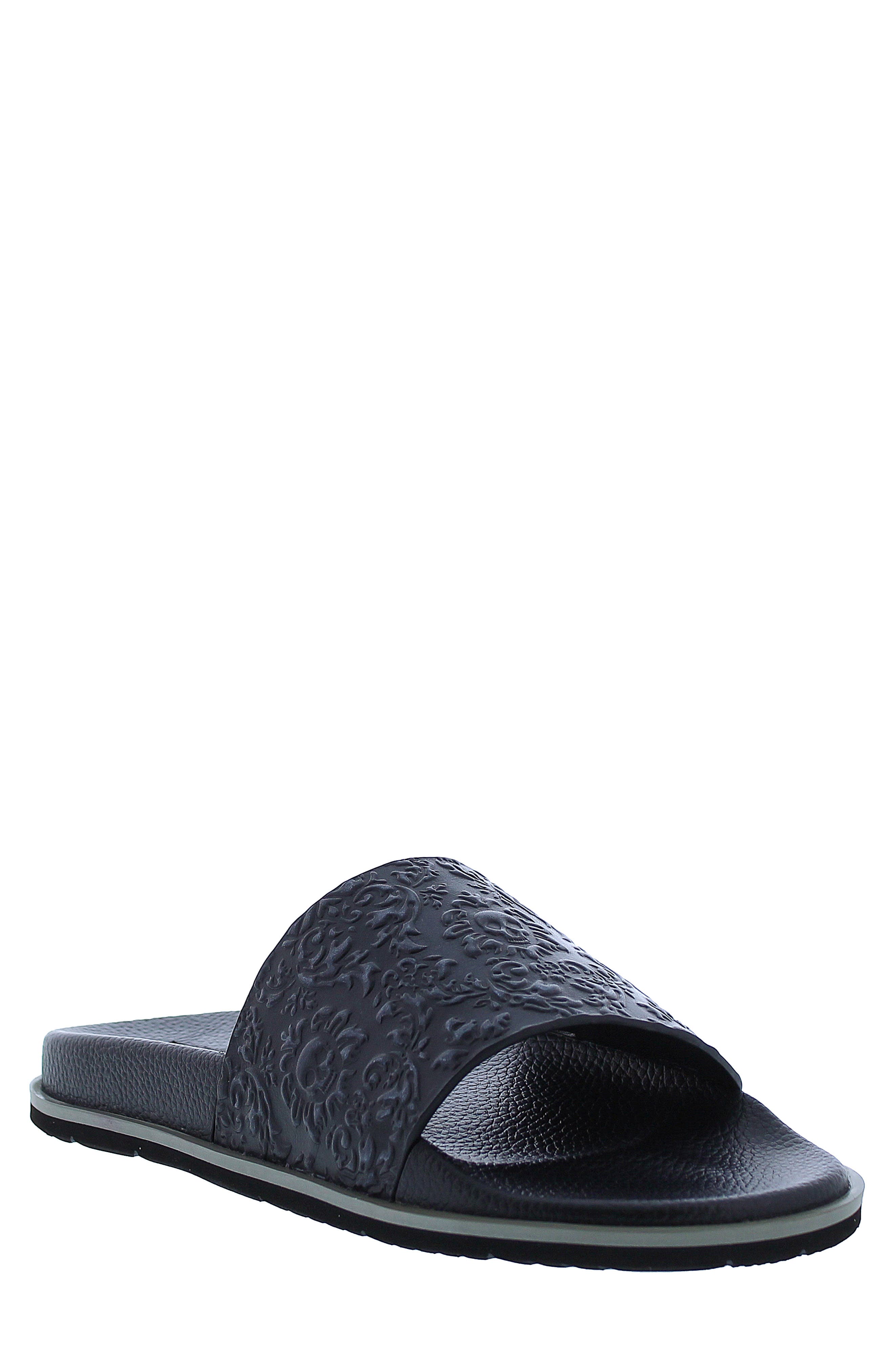 Robert Graham Understory Leather Slide Sandal, Main, color, 