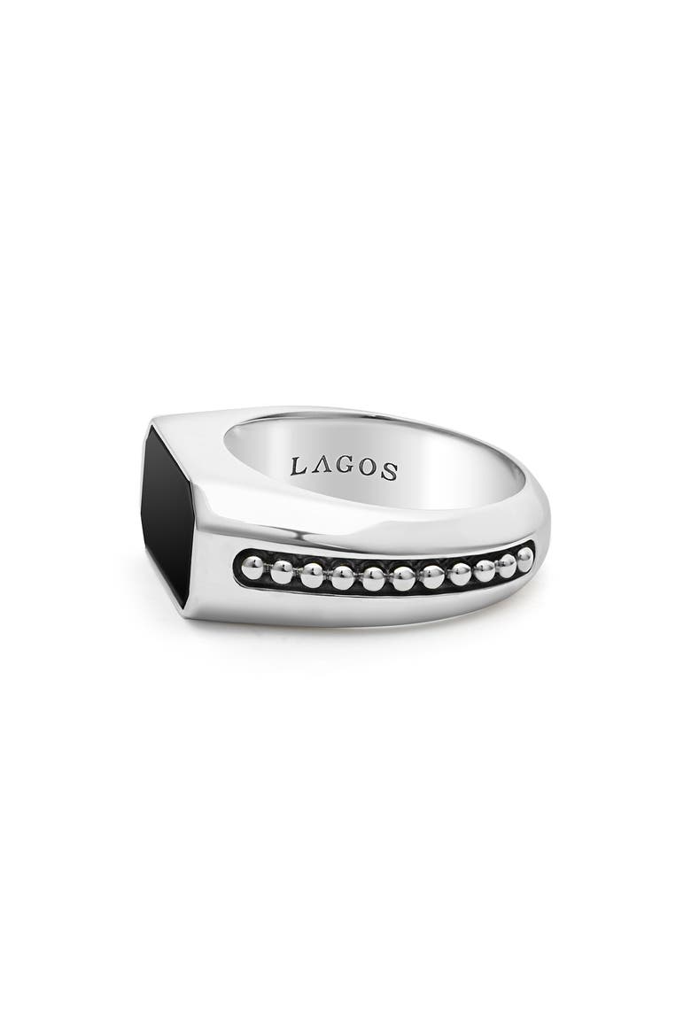 Men's Anthem Onyx Signet Ring, Alternate, color, ONYX