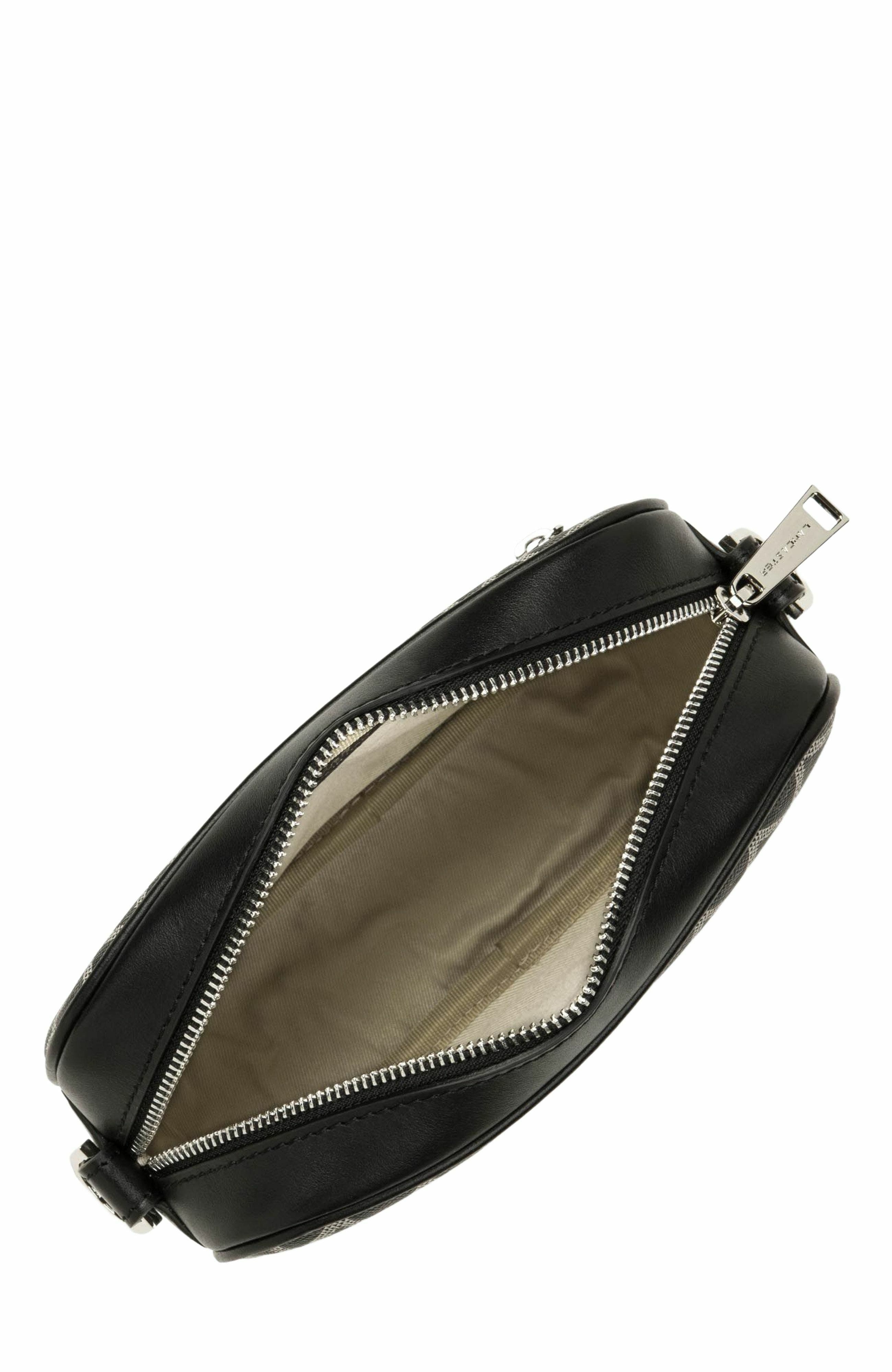 Lancaster Zipped Crossbody Bag Ikon IT, Alternate, color, Noir