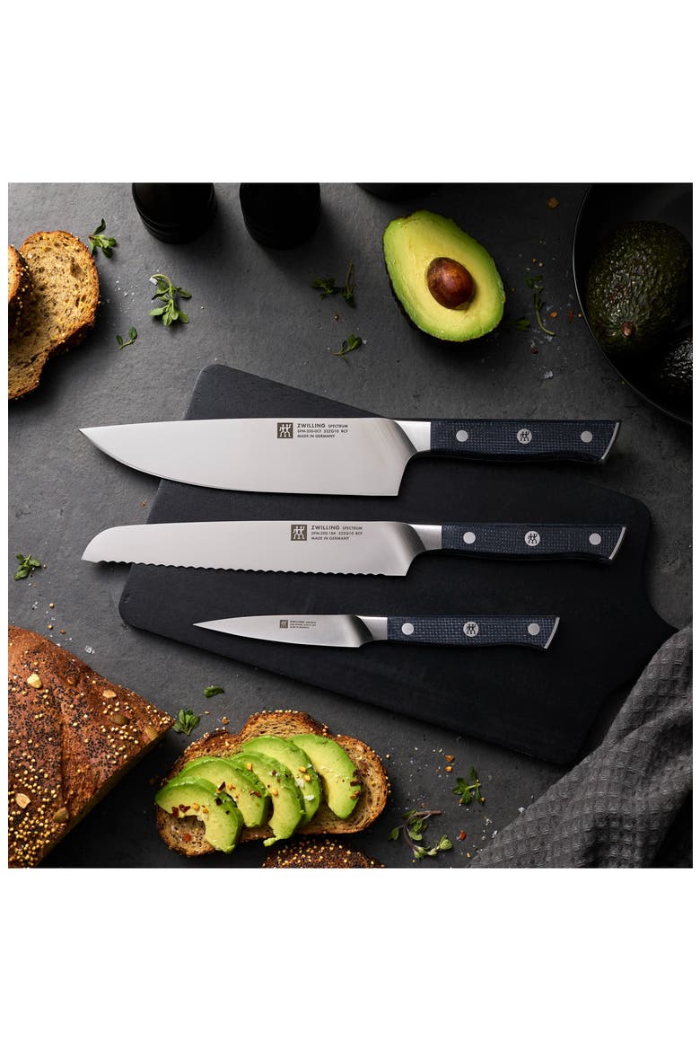 Spectrum 3-Piece Starter Knife Set, Alternate, color, BLACK