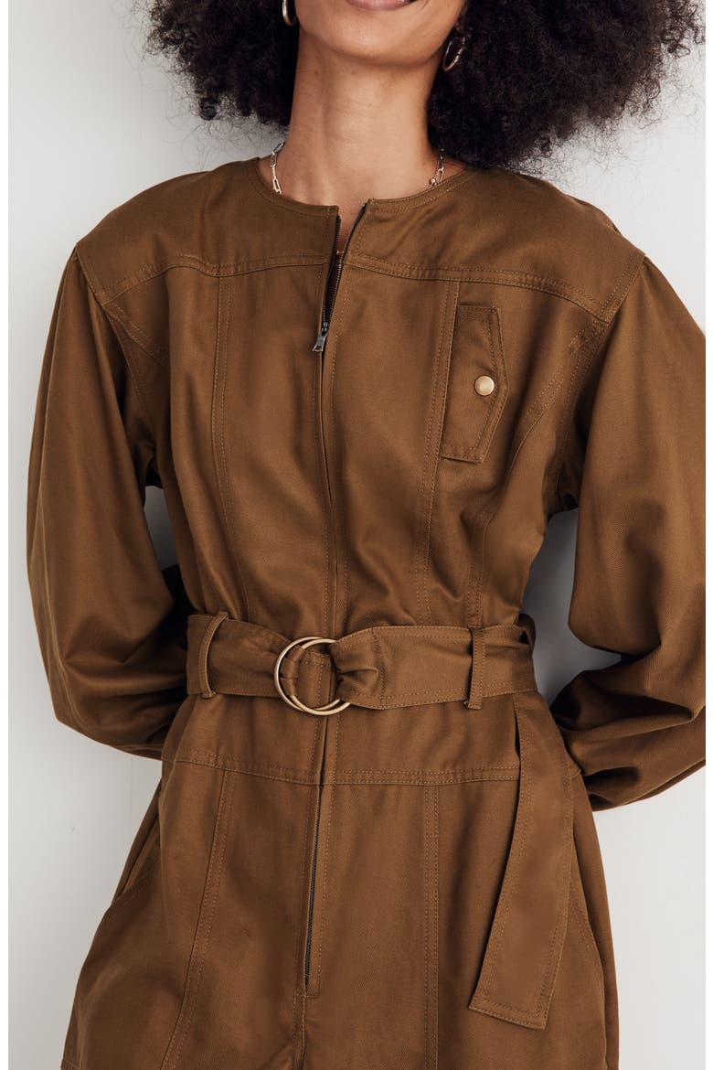 Tapered Leg Jumpsuit, Alternate, color, GOLDEN SPINACH