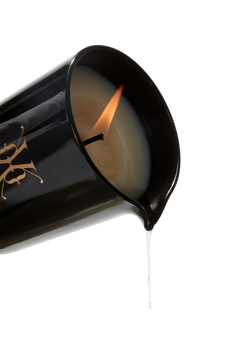 Kiki de Montparnasse MASSAGE OIL CANDLE SMALL, Alternate, color, Black