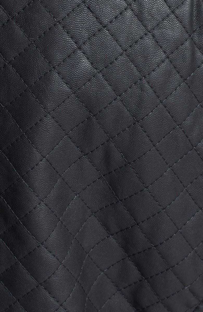 STELLA + LORENZO Faux Leather Jacket, Alternate, color,