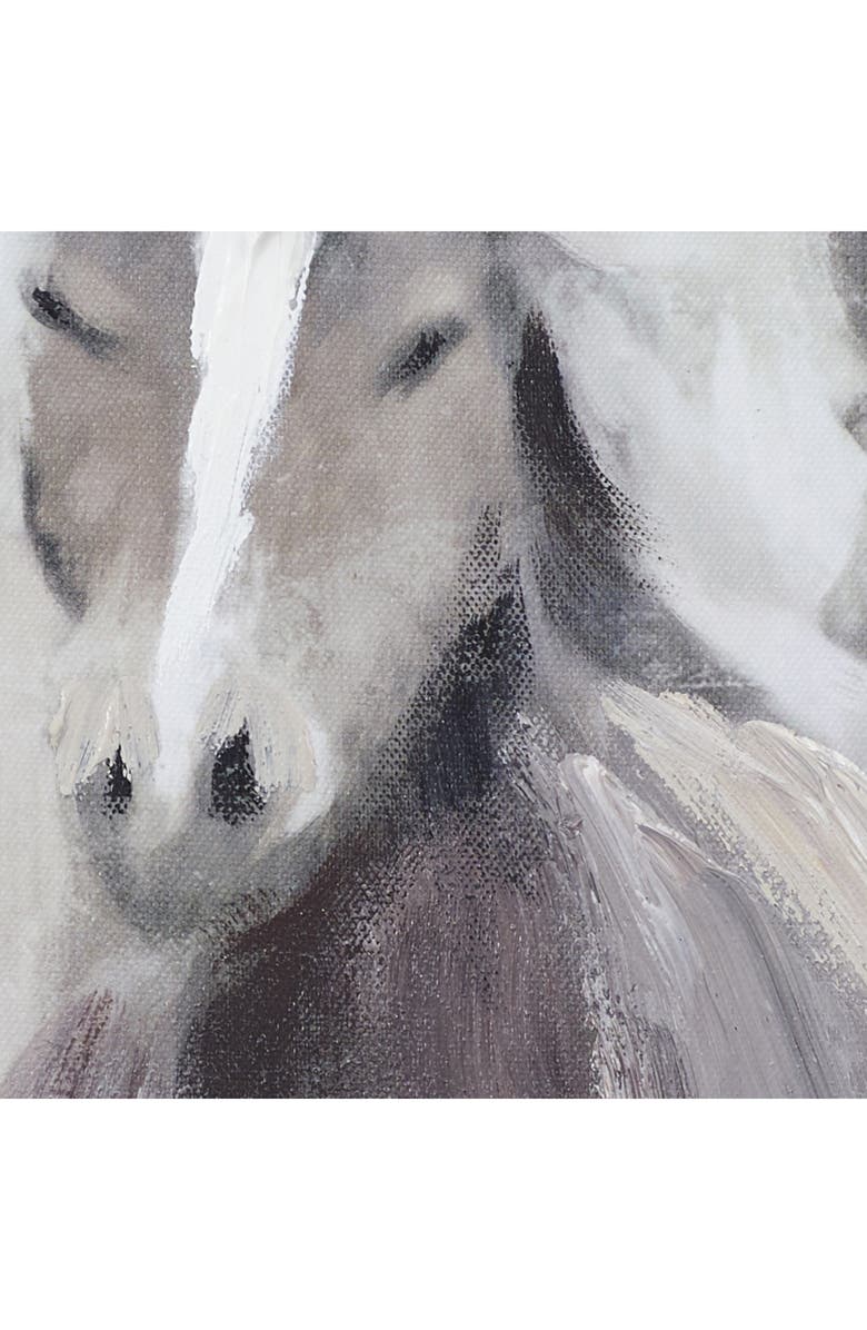 WILLOW ROW Horse Canvas Framed Wall Art, Alternate, color, Gray