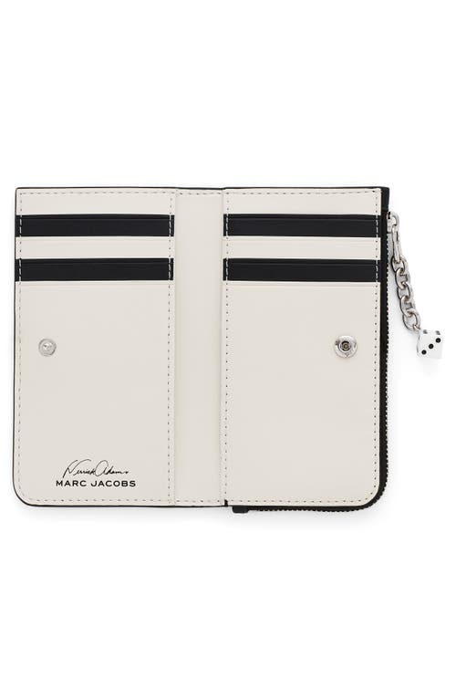 Marc Jacobs The Medium Flat Leather Wallet In Black