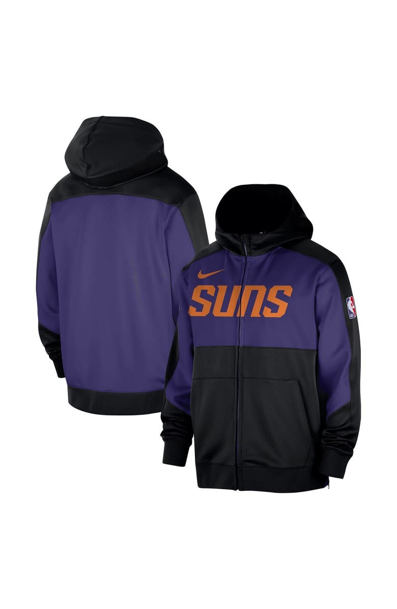 Nike Men's Nike Black Phoenix Suns Authentic On-Court Showtime Performance Full-Zip Hoodie, Alternate, color, Black