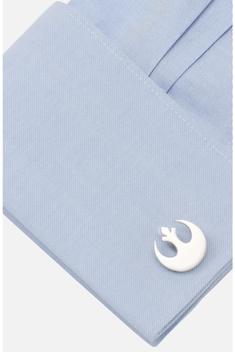 Rebel Alliance Cuff Links, Alternate, color, SILVER