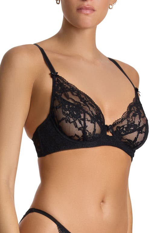 Hanky Panky Stephanie Frou Frou Underwire Bra In Black