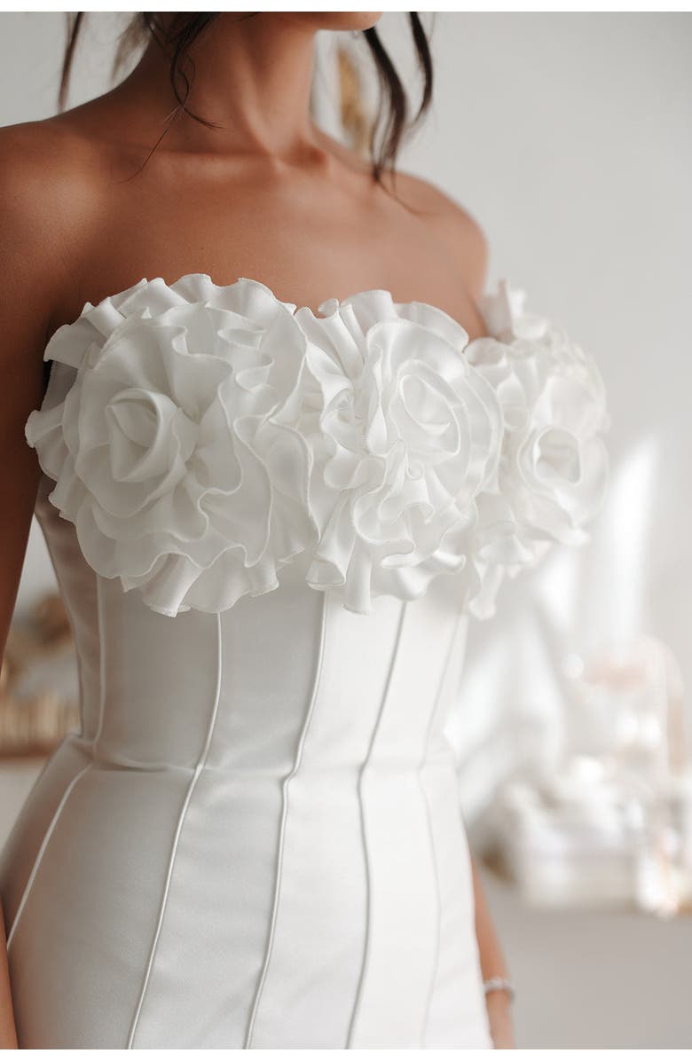 Untamed Petals Leonie Mini Dress, Alternate, color, Ivory