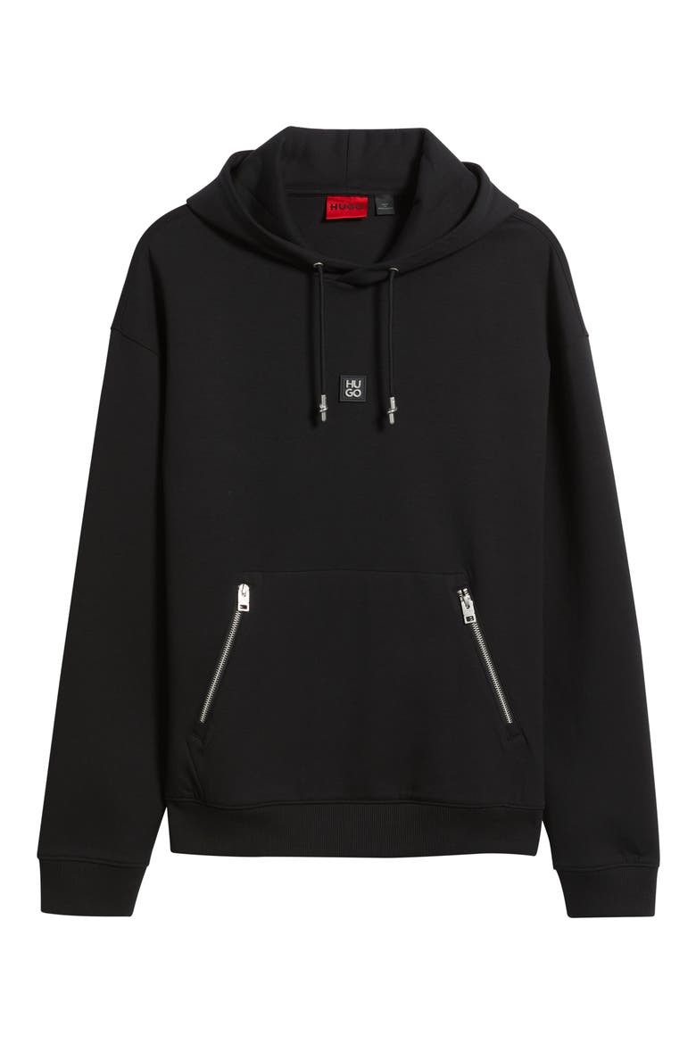 Dargen Knit Pullover Hoodie, Alternate, color, BLACK