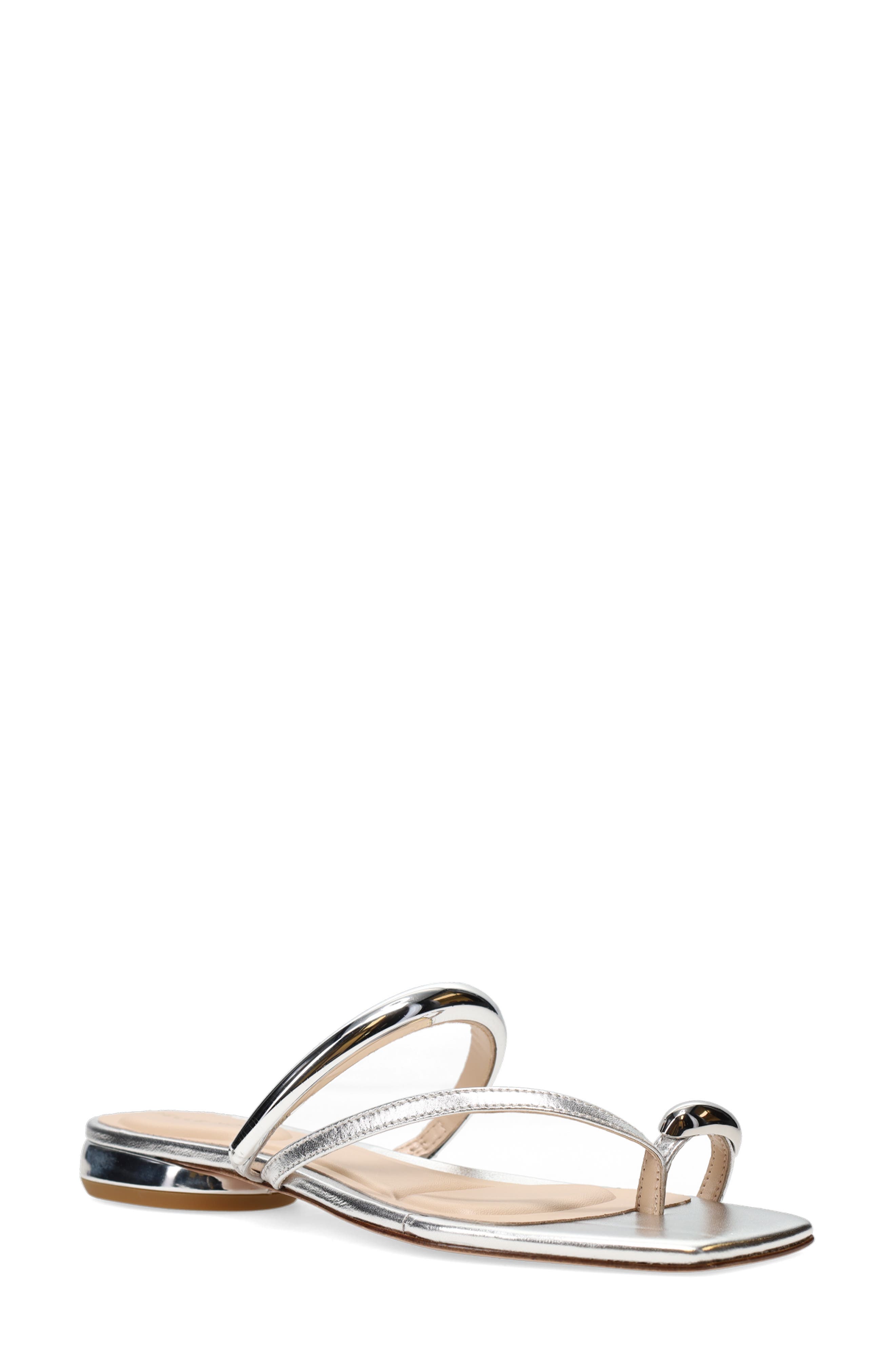 Pelle Moda Ondra Slide Sandal, Main, color, Silver