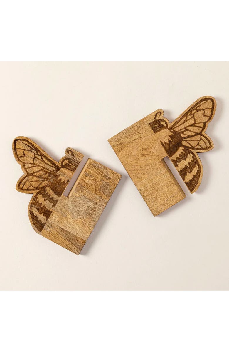 Uncommon Goods Bee Cookbook Stand, Alternate, color, Brown