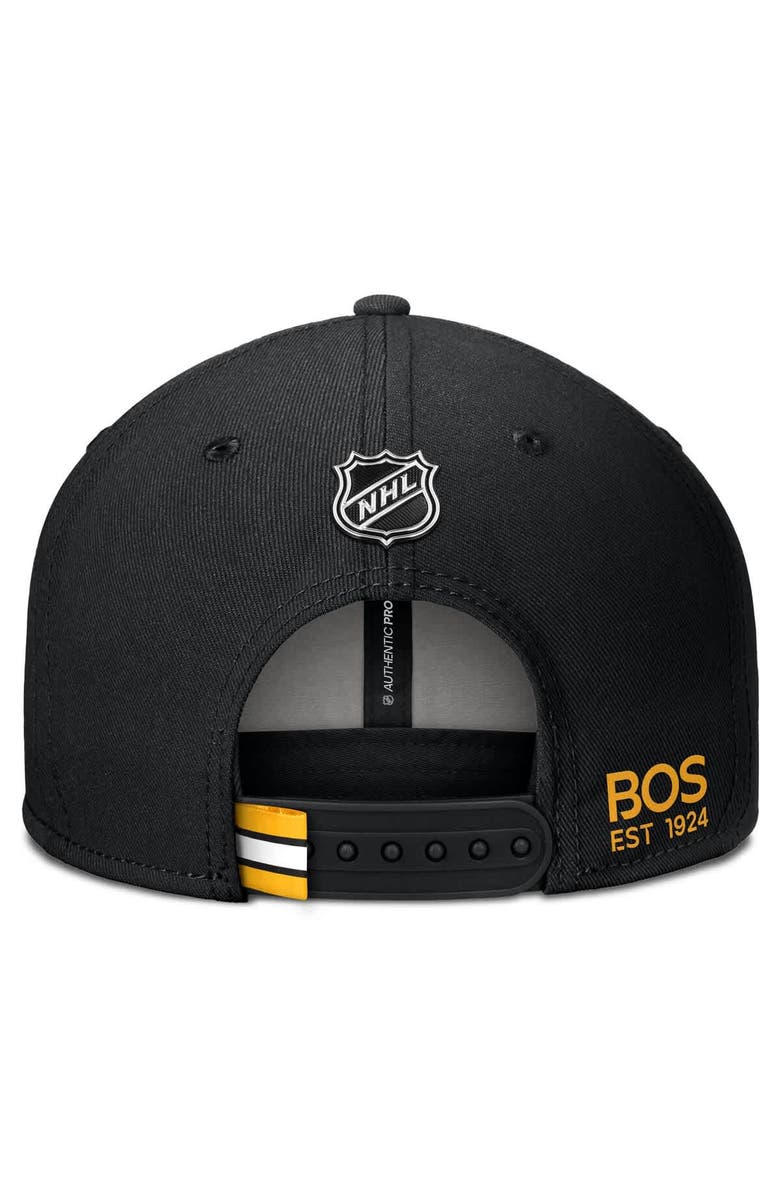 FANATICS Men's Fanatics Black Boston Bruins Authentic Pro Prime Snapback Hat, Alternate, color, Black