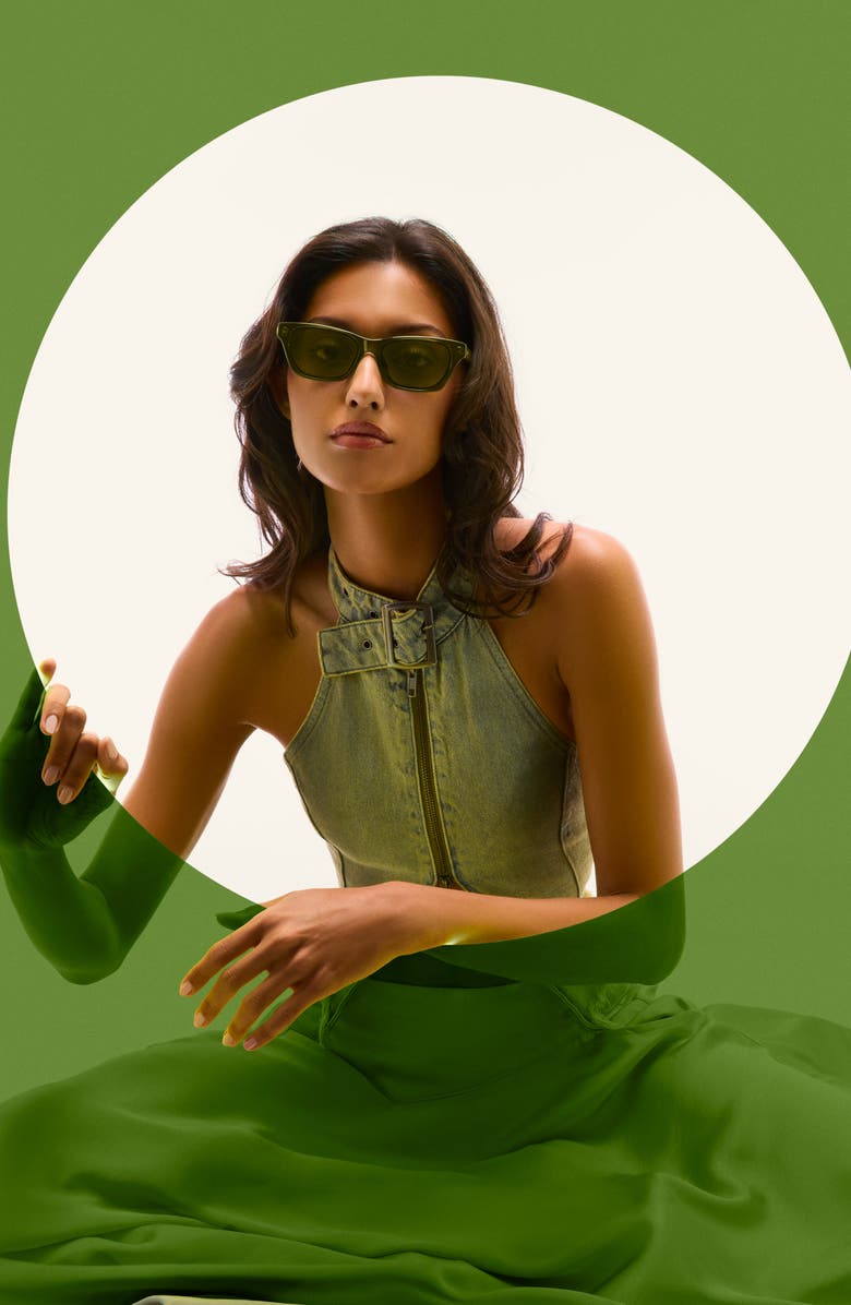 QUAY In the City 55mm Square Sunglasses, Alternate, color, Dark Tort/ Brown