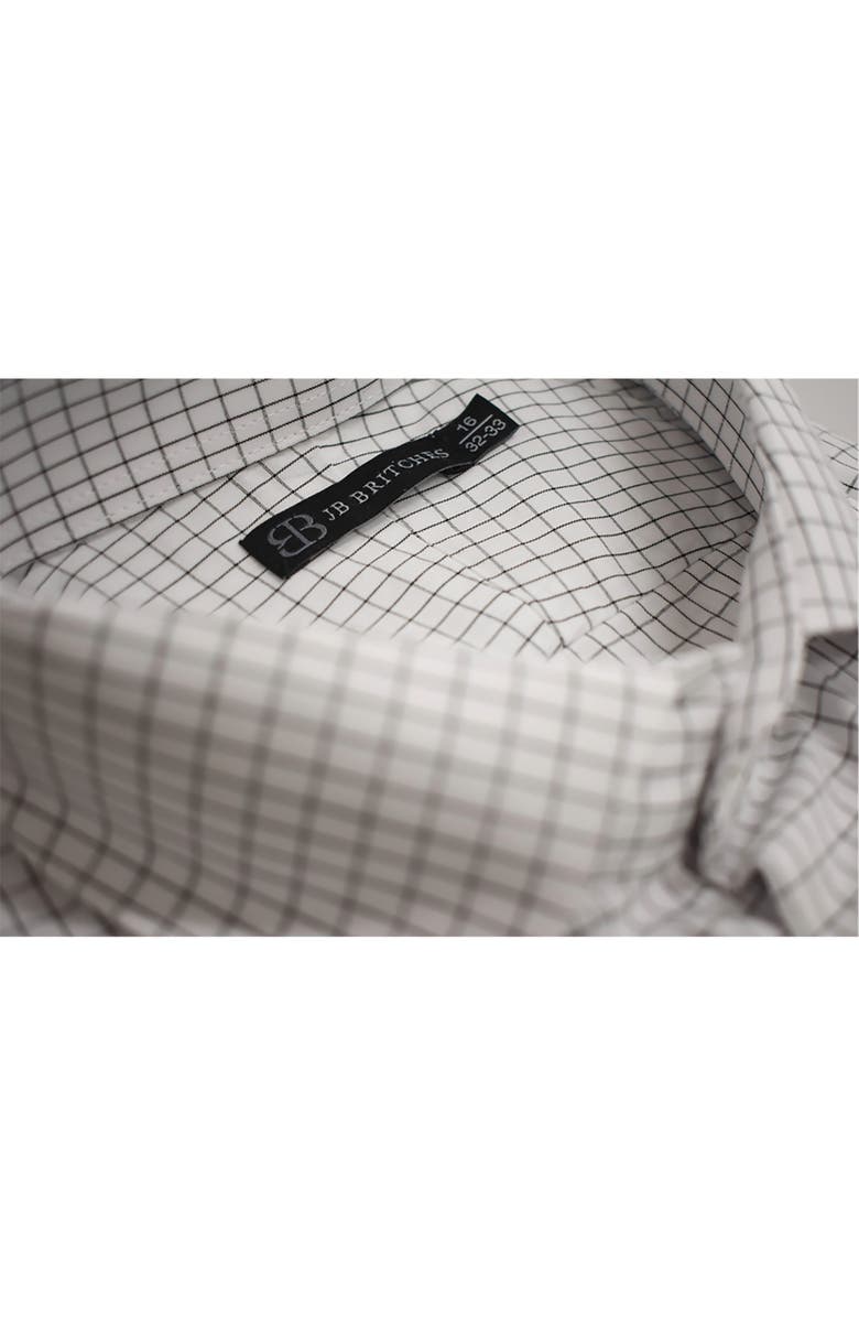 JB Britches Micro Check Woven Dress Shirt, Alternate, color, White