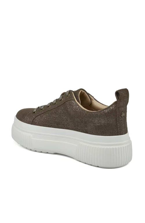 Jslides Footwear West Sneaker In Metallic Khaki