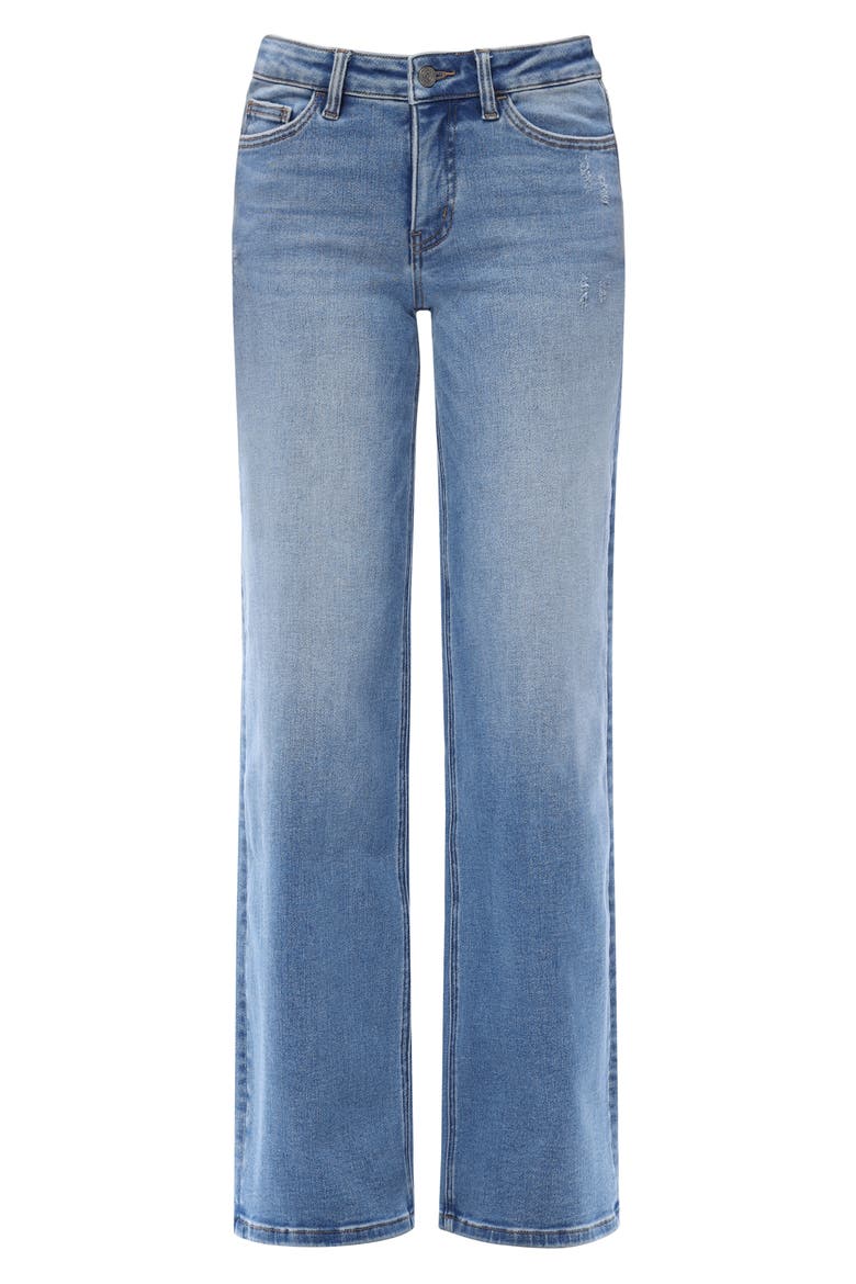 Mid Rise Wide Leg Jeans, Alternate, color, MEDIUM BLUE