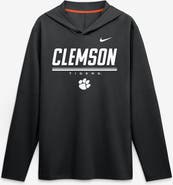 Nike Men's Nike Black Clemson Tigers 2026 Sideline Lightweight Long Sleeve Hooded Dri-FIT Top