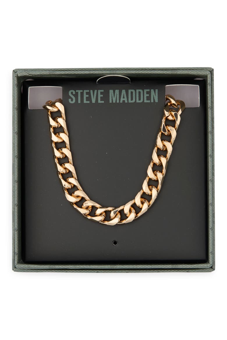 Curb Chain Necklace, Main, color, SHINY GOLD