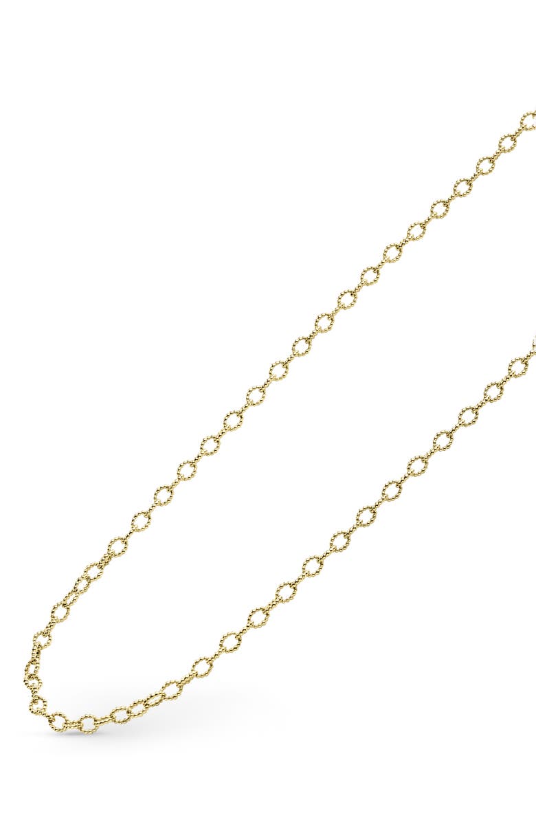 LAGOS Signature Caviar Beaded Link Necklace, Alternate, color, Gold