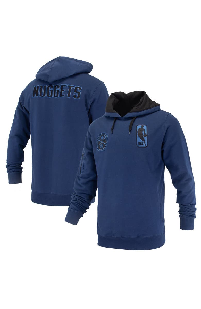 FISLL Unisex FISLL Navy Denver Nuggets Logoman Shadow Collection Pullover Hoodie, Alternate, color, Navy