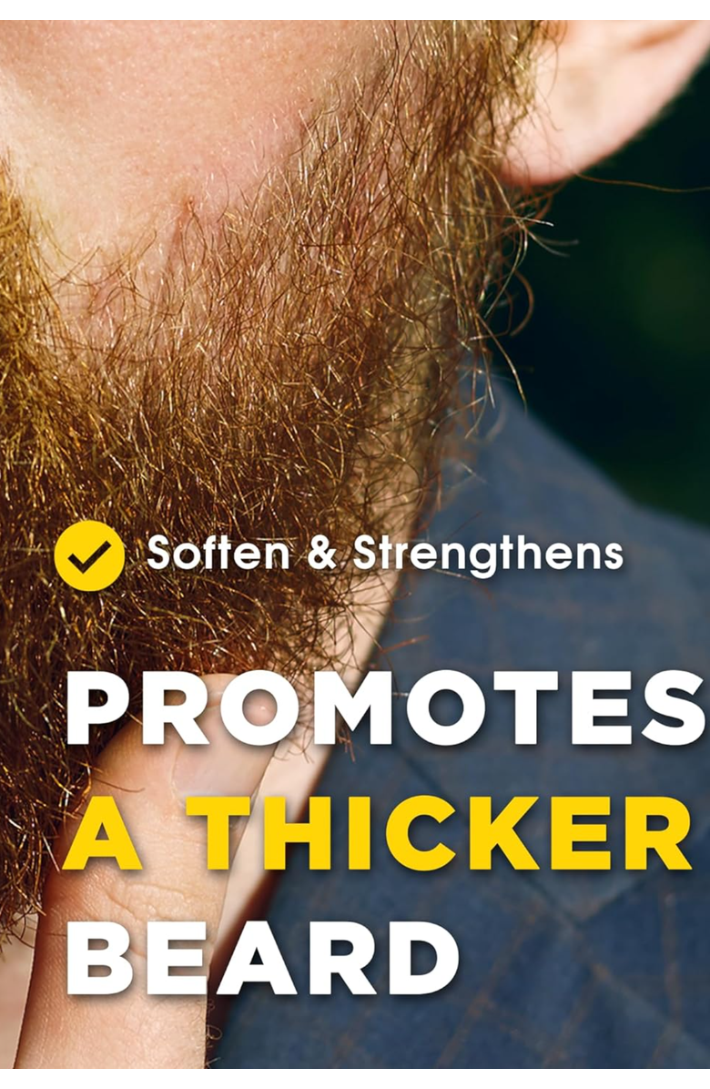 Lovery Men Beard Growth Supplement - Advanced Formula with Biotin, MSM - Thicker, Fuller Beard Support - 90 Capsules - Made in USA, Alternate, color, Black, Gold