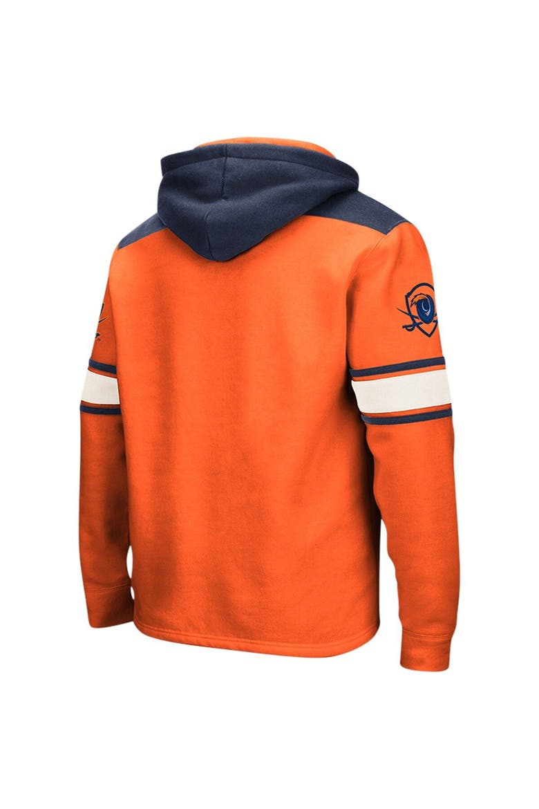 Men's Colosseum Orange Virginia Cavaliers 2.0 Lace-Up Pullover Hoodie, Alternate, color, Orange