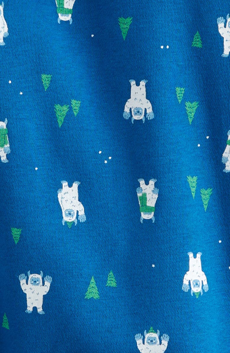 Tucker + Tate Cozy Hooded Romper, Alternate, color, Blue Empire Cozy Yeti