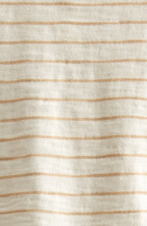 NORDSTROM NORDSTROM STRIPE SHORT SLEEVE HENLEY & DRAWSTRING SHORTS SET