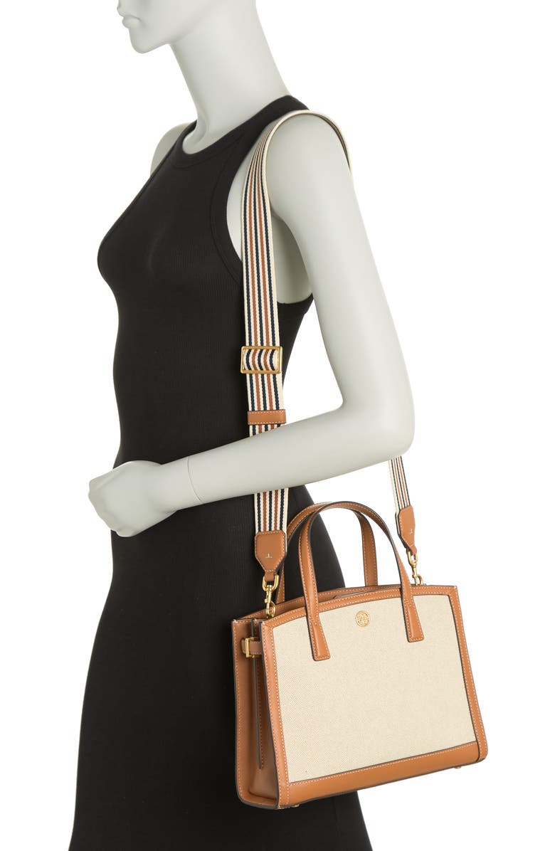 Tory Burch Small Walker Canvas Satchel, Alternate, color,