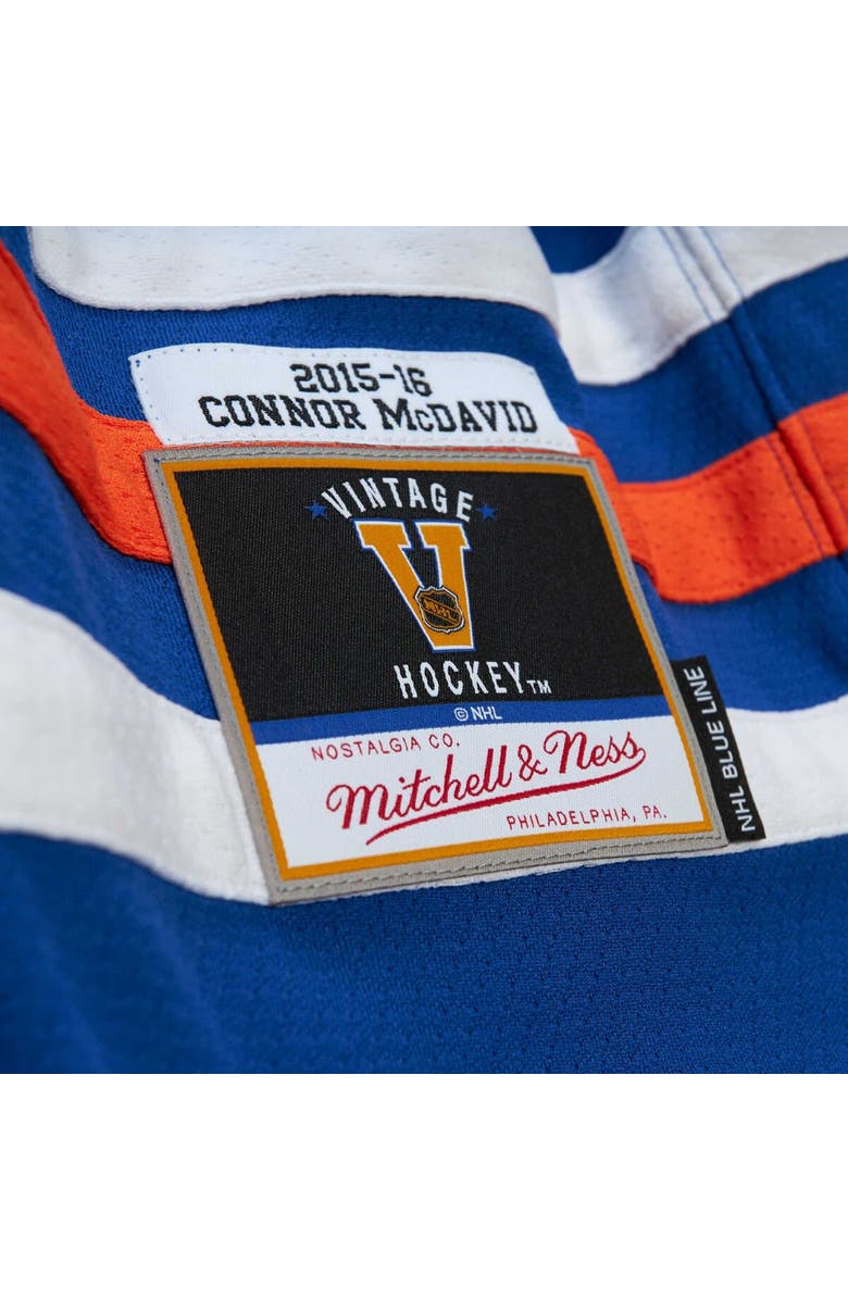 Mitchell & Ness Men's Mitchell & Ness Connor McDavid Blue Edmonton Oilers 2015/16 Blue Line Player Jersey, Alternate, color,