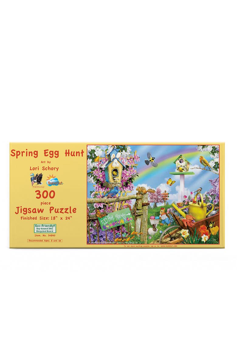 Sunsout Spring Egg Hunt 300 piece Jigsaw Puzzle for Adults, Alternate, color, Multicolor