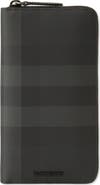 Burberry Check Zip Wallet