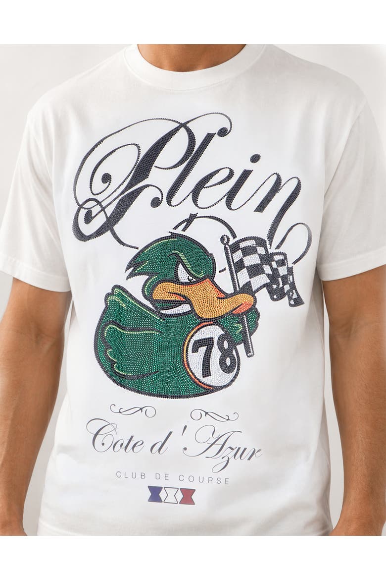 T-Shirt Round Neck Ss Duck Men, Alternate, color, white