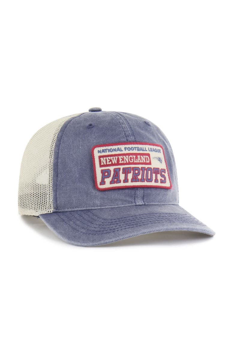 '47 Men's '47  Navy New England Patriots Canteen Relaxed Trucker Adjustable Hat, Alternate, color, 