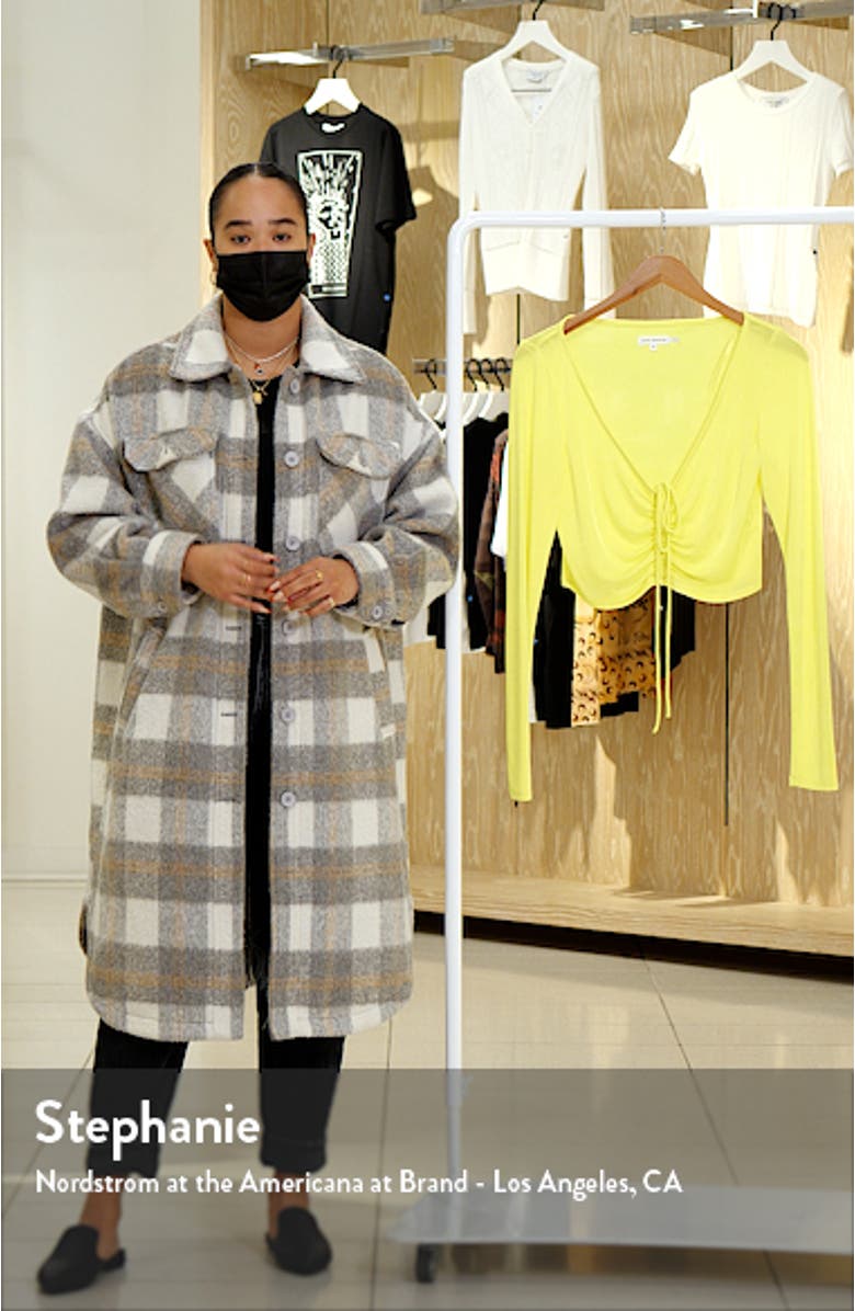 V-Neck Ruched Crop Top, sales video thumbnail