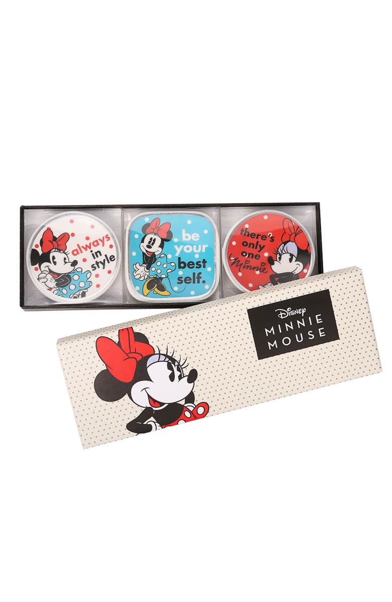Disney Minnie Mouse Mini Trinket Tray Gift Set, 3 Piece, Alternate, color, Multi