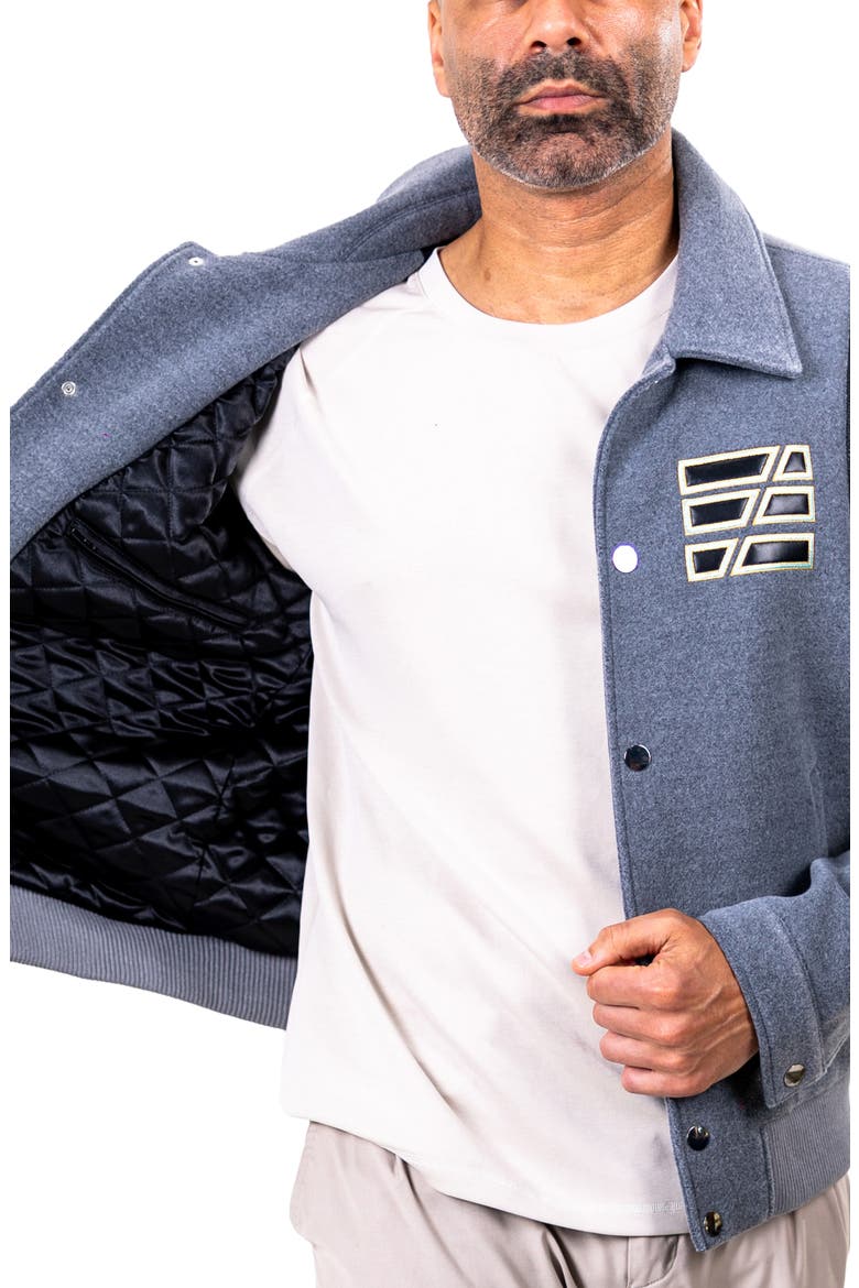 Ascension Mixed Media Jacket, Alternate, color, GREY