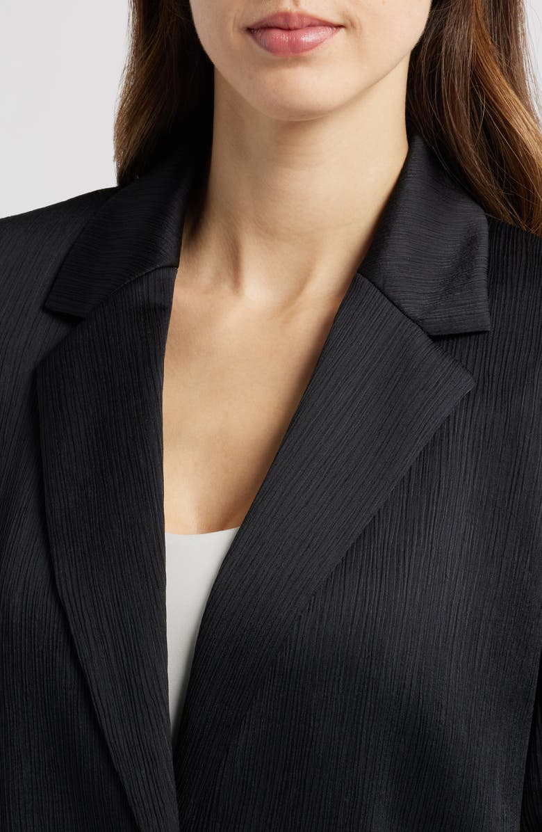 Anne Klein Crinkle Satin Blazer, Alternate, color, 