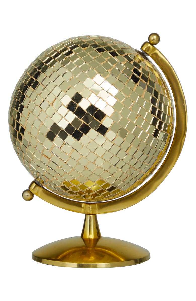Novogratz Gold Stainless Steel Globe, Main, color, 