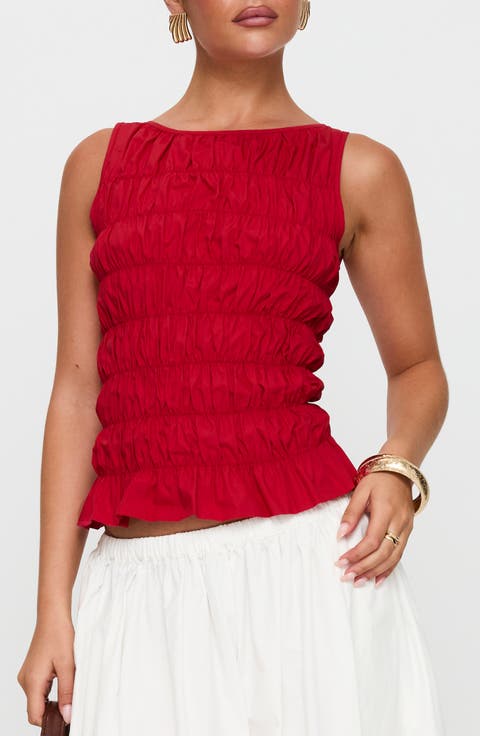 Marleene Smocked Tank