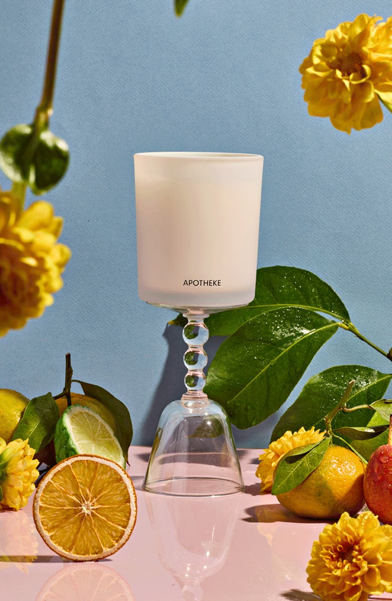 APOTHEKE Bergamot Tangerine Classic Scented Candle, Alternate, color, White