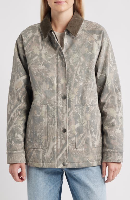 Thread & Supply Stretch Cotton Twill Chore Coat In Blue
