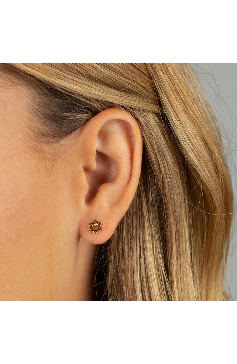 BY ADINA EDEN Solid Star Of David Stud Earring, Alternate, color, 