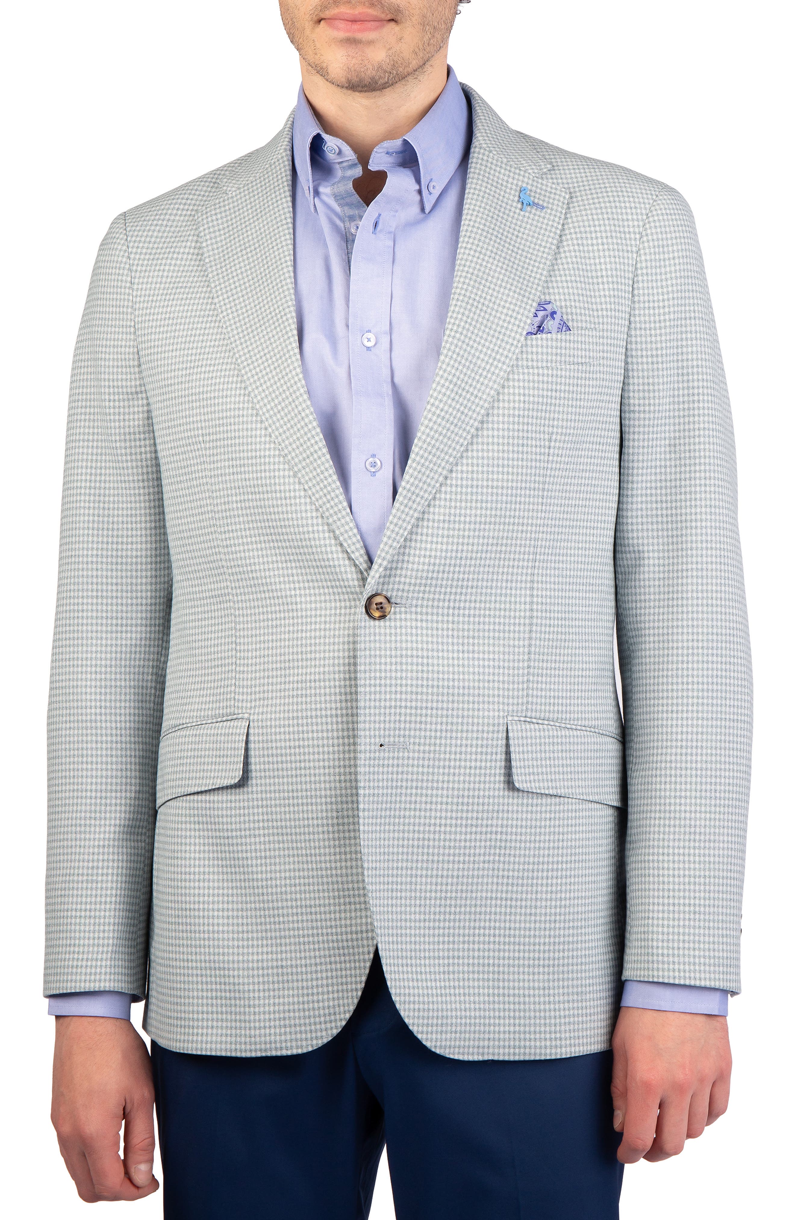 TailorByrd Mini Check Melange Sport Coat