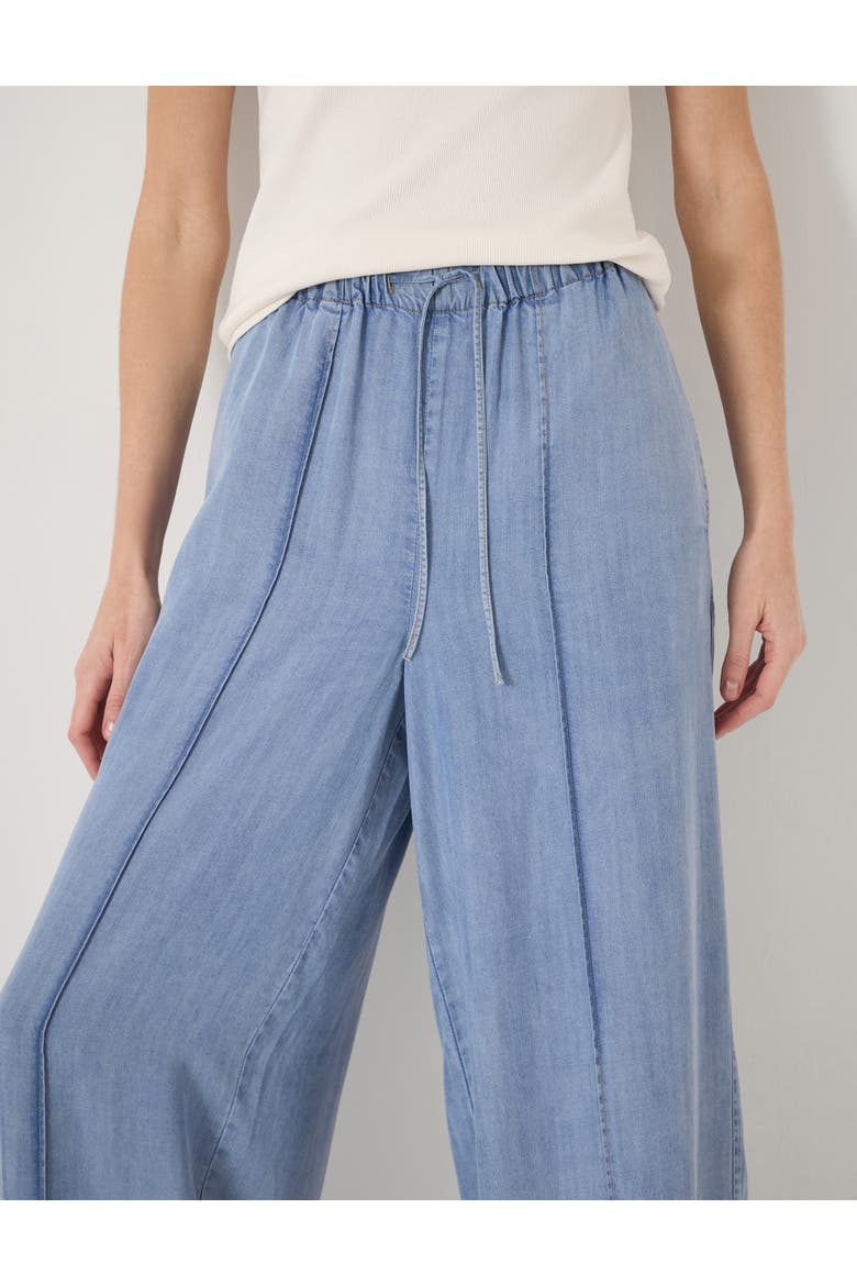 Petunia Chambray Trousers, Alternate, color, Light Washed Denim