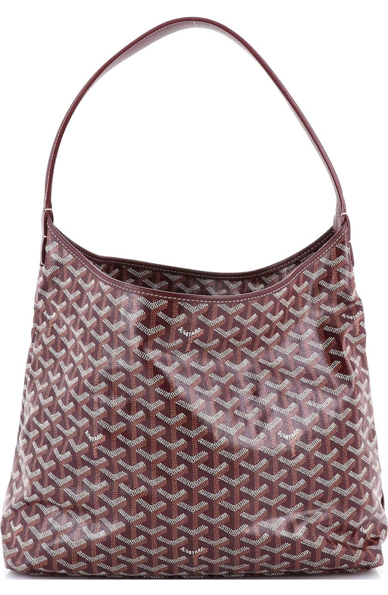 Pre-Owned Goyard Boheme Hobo Coated Canvas, Alternate, color, Red