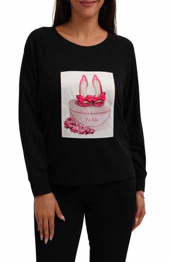 Paris Shoes Raglan Long Sleeve Graphic T-Shirt