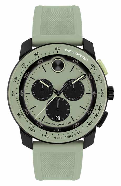 Bold TR90 Chronograph Silicone Strap Watch, 43.5mm