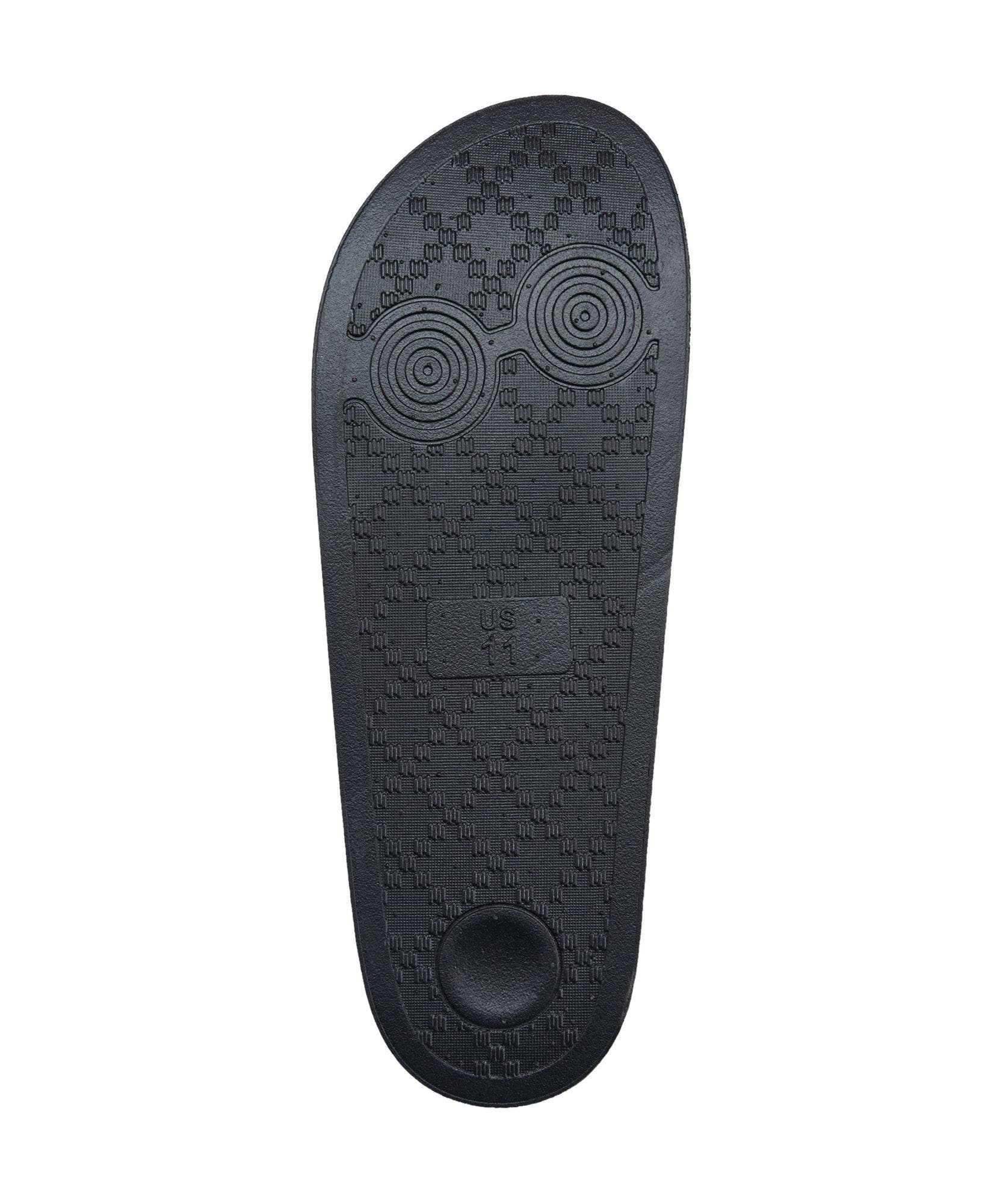 Paisley Footbed 112 Horseshoe Logo Slide, Alternate, color, Black